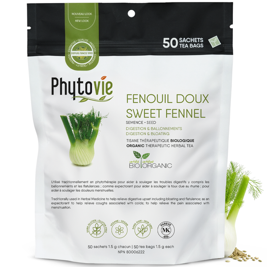 Fenouil doux BIO | Ballonnement & flatulence | 50 Sachets