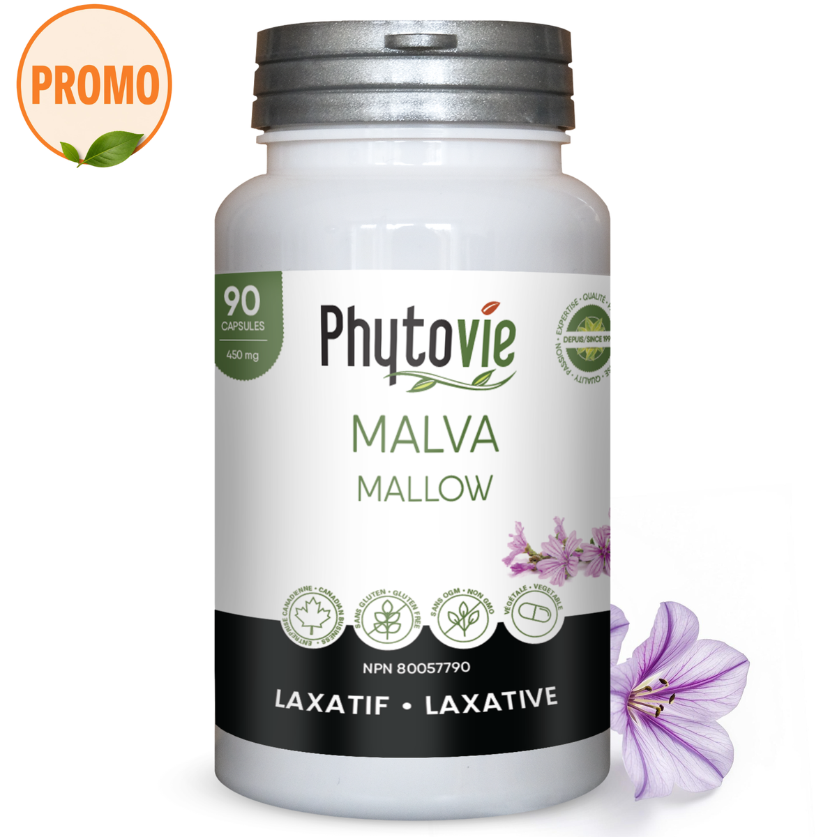 Malva | Laxatif | 90 capsules