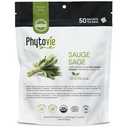 Sauge BIO | Maux d’estomac & flatulences | 50 Sachets