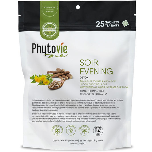 Soir - Détox | Élimine les toxines & augmente l’écoulement de la bile | 25 Sachets