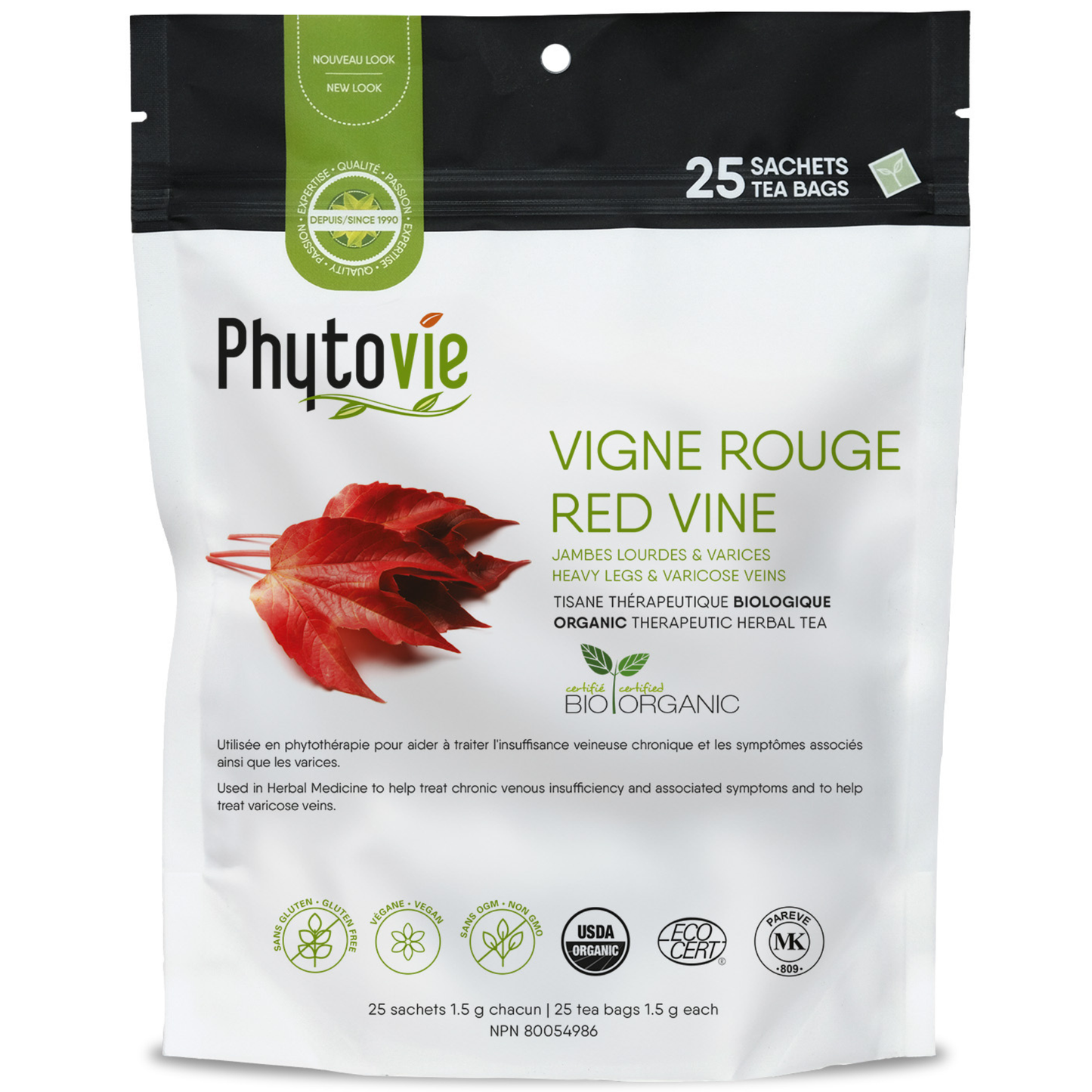 Vigne rouge BIO | Varices | 25 Sachets