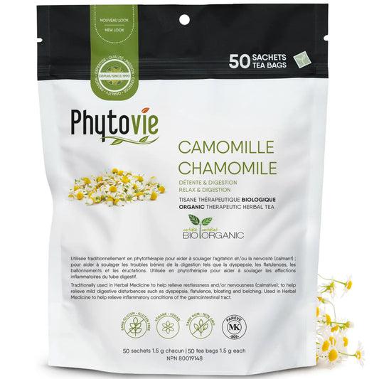 Sachet Camomille Chamomile, 50 sachets, certifié bio, NPN 80019148