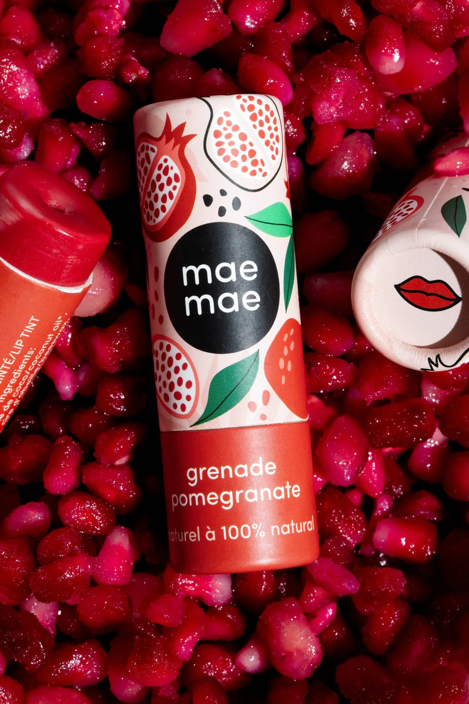 Baume à lèvres 100% naturel teinté Grenade