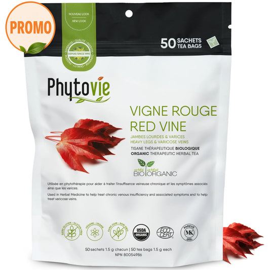 Organic Red Vine | Varicose Veins | 50 Sachets